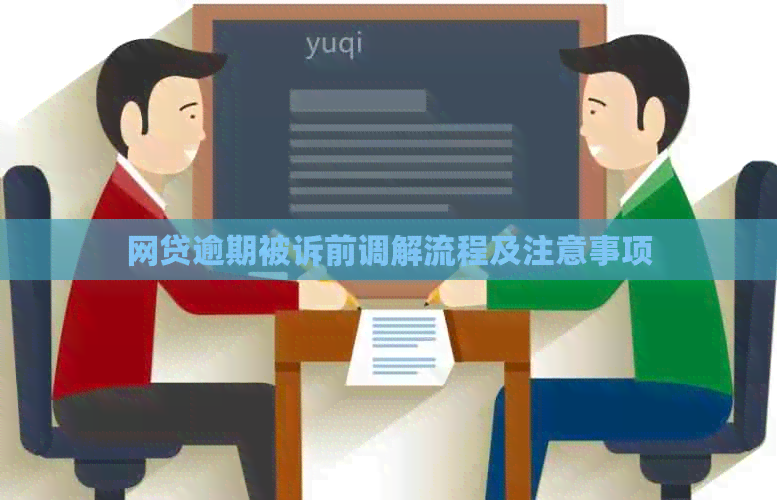 网贷逾期被诉前调解流程及注意事项