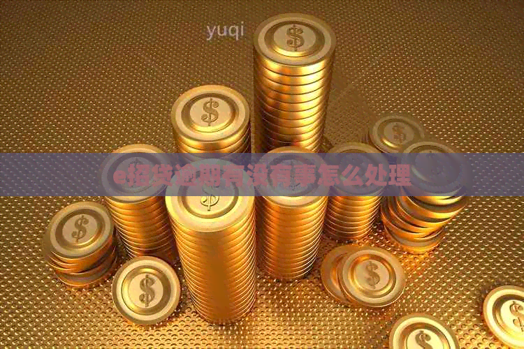 e招贷逾期有没有事怎么处理