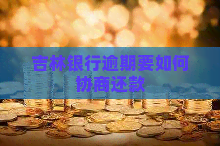 吉林银行逾期要如何协商还款