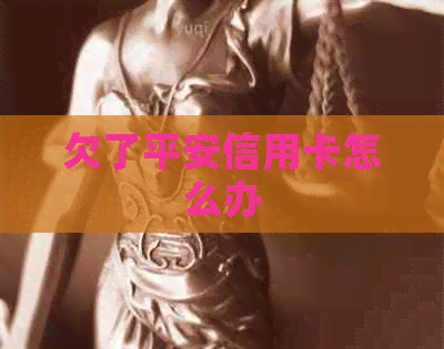 欠了平安信用卡怎么办