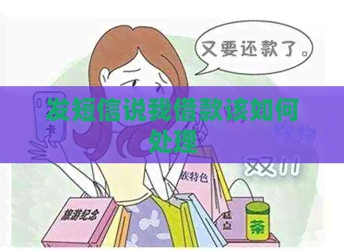 发短信说我借款该如何处理
