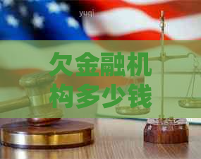 欠金融机构多少钱构成起诉