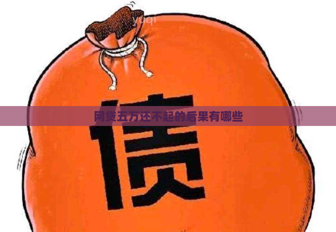 网贷五万还不起的后果有哪些
