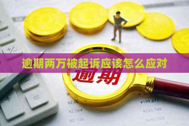 逾期两万被起诉应该怎么应对