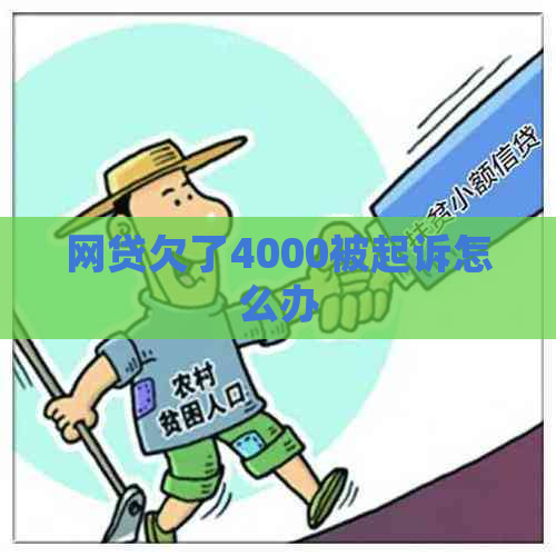 网贷欠了4000被起诉怎么办