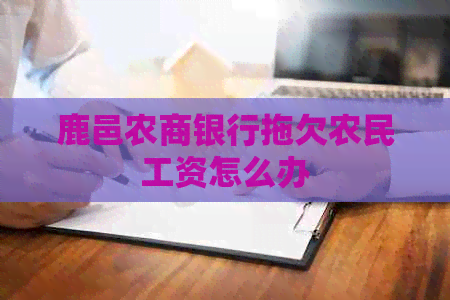 鹿邑农商银行拖欠农民工资怎么办