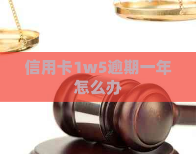 信用卡1w5逾期一年怎么办