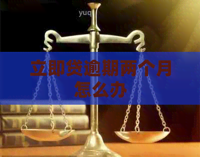 立即贷逾期两个月怎么办