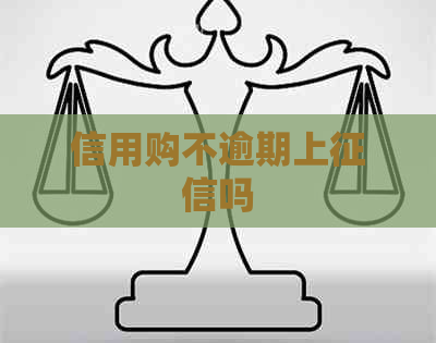 信用购不逾期上吗