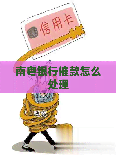 南粤银行催款怎么处理