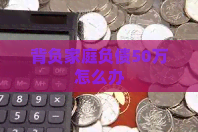 背负家庭负债50万怎么办