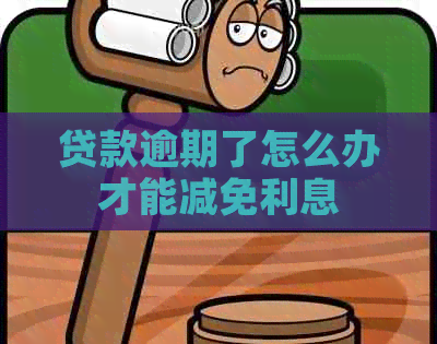 贷款逾期了怎么办才能减免利息