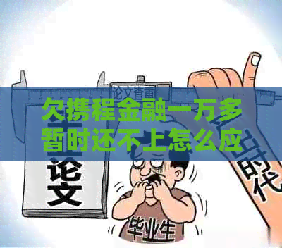 欠携程金融一万多暂时还不上怎么应对