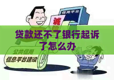 贷款还不了银行起诉了怎么办