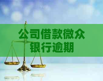 公司借款微众银行逾期