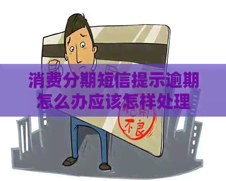 消费分期短信提示逾期怎么办应该怎样处理