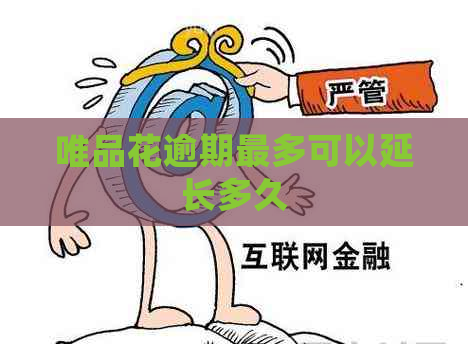 唯品花逾期最多可以延长多久