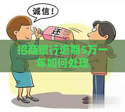 招商银行逾期5万一年如何处理