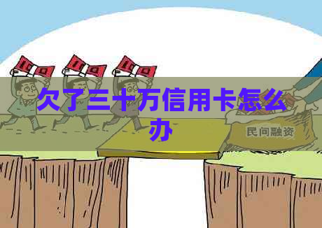 欠了三十万信用卡怎么办