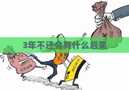 3年不还会有什么后果