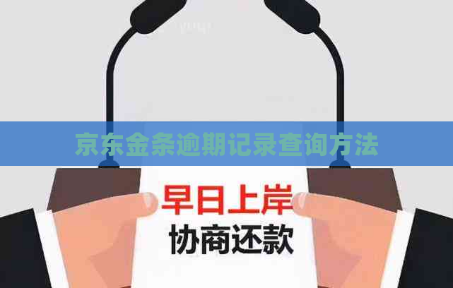 京东金条逾期记录查询方法