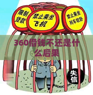 360借钱不还是什么后果