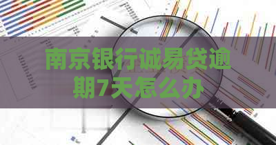 南京银行诚易贷逾期7天怎么办