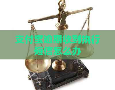 信用卡逾期收到执行短信怎么办