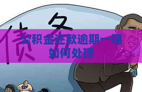 公积金还款逾期一期如何处理