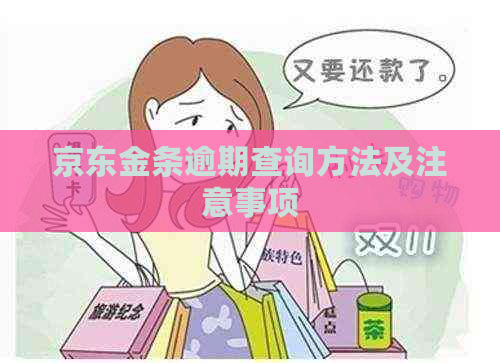 京东金条逾期查询方法及注意事项