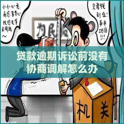 贷款逾期诉讼前没有协商调解怎么办