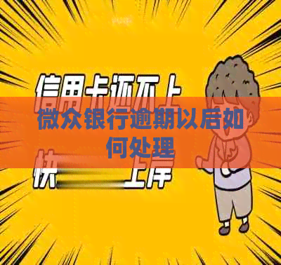 微众银行逾期以后如何处理