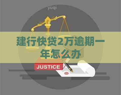 建行快贷2万逾期一年怎么办