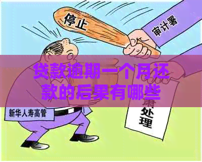 贷款逾期一个月还款的后果有哪些