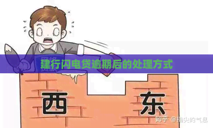 建行闪电贷逾期后的处理方式