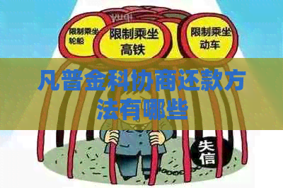 凡普金科协商还款方法有哪些