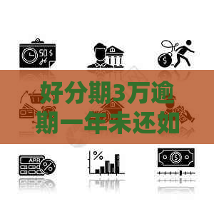 3万逾期一年未还如何处理