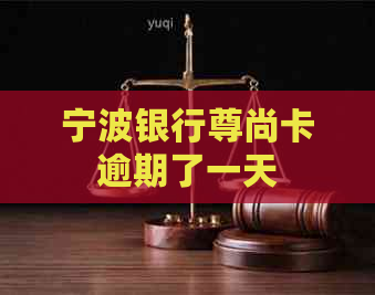 宁波银行尊尚卡逾期了一天