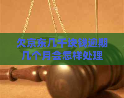欠京东几千块钱逾期几个月会怎样处理