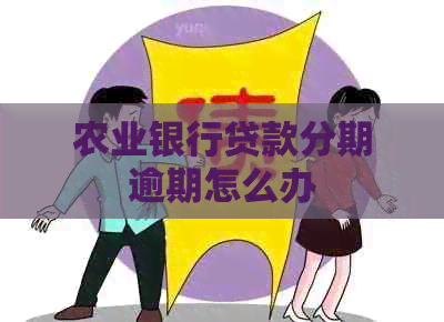 农业银行贷款分期逾期怎么办