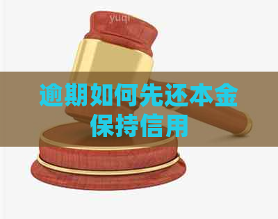 逾期如何先还本金保持信用