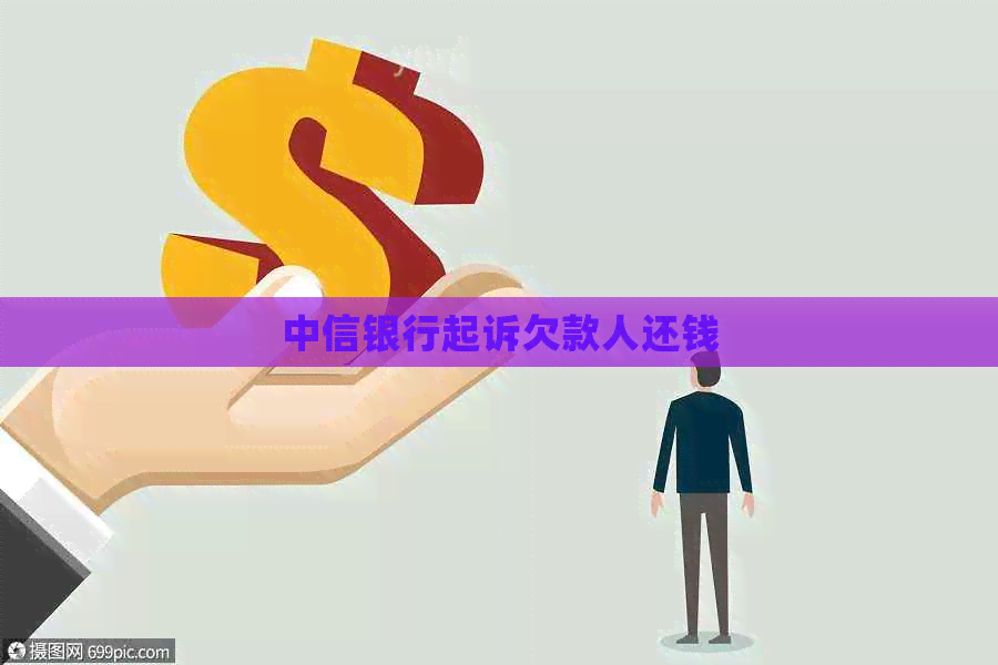 中信银行起诉欠款人还钱