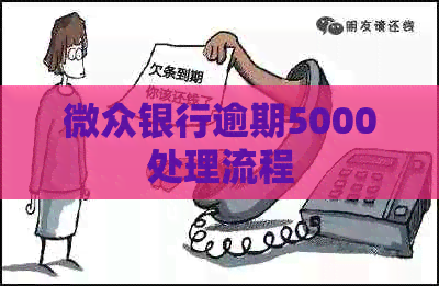 微众银行逾期5000处理流程