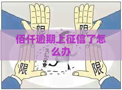 佰仟逾期上了怎么办