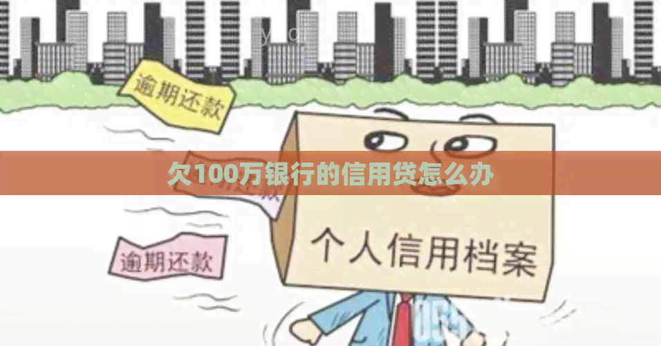 欠100万银行的信用贷怎么办