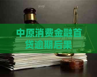 中原消费金融首贷逾期后果