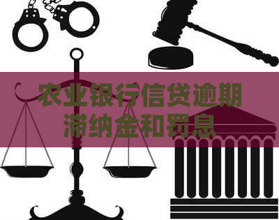 农业银行信贷逾期滞纳金和罚息