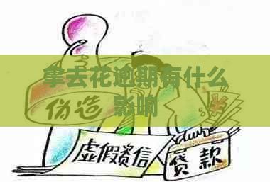 拿去花逾期有什么影响