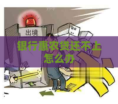 银行惠农贷还不上怎么办