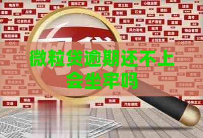 微粒贷逾期还不上会坐牢吗